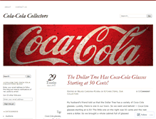 Tablet Screenshot of coca-colacollectors.com